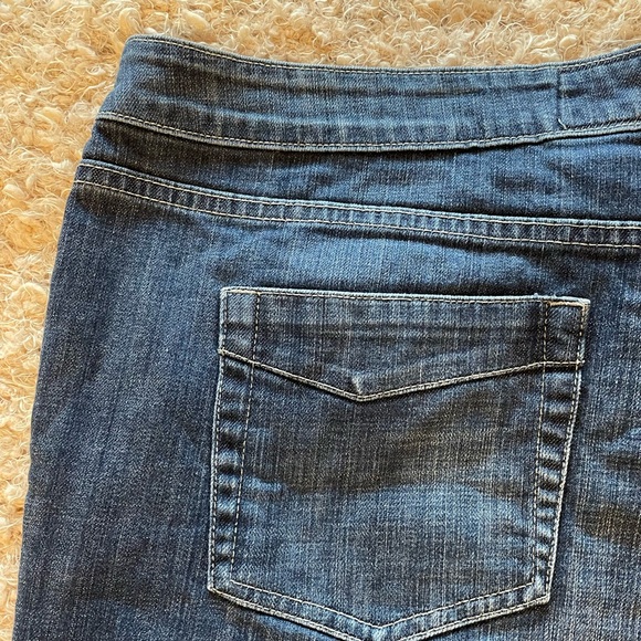 Sour n’ Cream Blue Denim Bermuda Shorts with Embroidered Patches - Picture 5 of 9